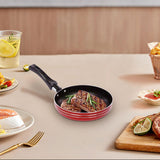 Maxbell Frying Pan Kitchen Cookware Anti Scald Handle Butter Warmer for Home Kitchen Diameter 18cm