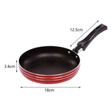 Maxbell Frying Pan Kitchen Cookware Anti Scald Handle Butter Warmer for Home Kitchen Diameter 18cm