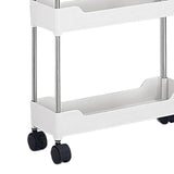 Maxbell Maxbell Storage Cart with Wheel Fruits Holder Rolling Utility Cart for Office Garage 3 layer Simple