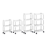Maxbell Maxbell Storage Cart with Wheel Fruits Holder Rolling Utility Cart for Office Garage 3 layer Simple