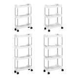 Maxbell Maxbell Storage Cart with Wheel Fruits Holder Rolling Utility Cart for Office Garage 3 layer Simple