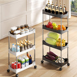 Maxbell Maxbell Storage Cart with Wheel Fruits Holder Rolling Utility Cart for Office Garage 3 layer Simple