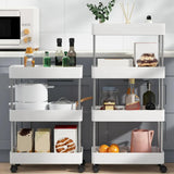 Maxbell Maxbell Storage Cart with Wheel Fruits Holder Rolling Utility Cart for Office Garage 3 layer Simple
