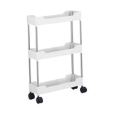 Maxbell Maxbell Storage Cart with Wheel Fruits Holder Rolling Utility Cart for Office Garage 3 layer Simple