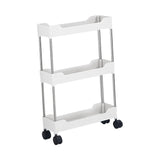 Maxbell Maxbell Storage Cart with Wheel Fruits Holder Rolling Utility Cart for Office Garage 3 layer Simple