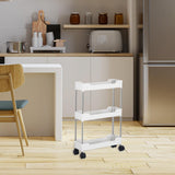 Maxbell Maxbell Storage Cart with Wheel Fruits Holder Rolling Utility Cart for Office Garage 3 layer Simple