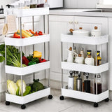 Maxbell Maxbell Storage Cart with Wheel Fruits Holder Rolling Utility Cart for Office Garage 4 layer Widened