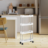 Maxbell Maxbell Storage Cart with Wheel Fruits Holder Rolling Utility Cart for Office Garage 4 layer Widened