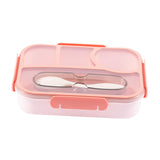 Maxbell Maxbell Bento Lunch Box Cookware Smooth Edge Lunch Case for Kitchen Traveling Office Red