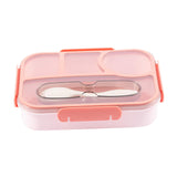Maxbell Maxbell Bento Lunch Box Cookware Smooth Edge Lunch Case for Kitchen Traveling Office Red