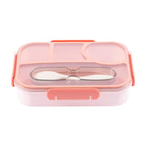 Maxbell Maxbell Bento Lunch Box Cookware Smooth Edge Lunch Case for Kitchen Traveling Office Red
