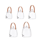 Maxbell 2xDrink Dispenser for Fridge Clear Beverage Liquid Drink Container for Camping