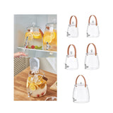 Maxbell 2xDrink Dispenser for Fridge Clear Beverage Liquid Drink Container for Camping