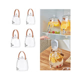 Maxbell 2xDrink Dispenser for Fridge Clear Beverage Liquid Drink Container for Camping