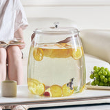Maxbell 2xDrink Dispenser for Fridge Clear Beverage Liquid Drink Container for Camping