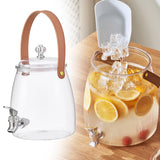 Maxbell 2xDrink Dispenser for Fridge Clear Beverage Liquid Drink Container for Camping
