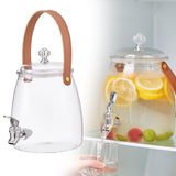 Maxbell 2xDrink Dispenser for Fridge Clear Beverage Liquid Drink Container for Camping