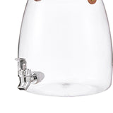 Maxbell 2xDrink Dispenser for Fridge Clear Beverage Liquid Drink Container for Camping