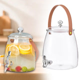 Maxbell 2xDrink Dispenser for Fridge Clear Beverage Liquid Drink Container for Camping
