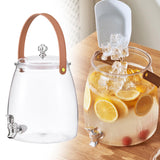 Maxbell 2xDrink Dispenser for Fridge Clear Beverage Liquid Drink Container for Camping