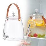 Maxbell 2xDrink Dispenser for Fridge Clear Beverage Liquid Drink Container for Camping
