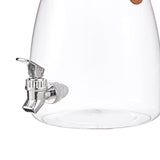 Maxbell 2xDrink Dispenser for Fridge Clear Beverage Liquid Drink Container for Camping