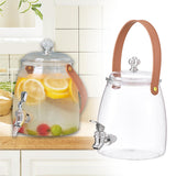 Maxbell 2xDrink Dispenser for Fridge Clear Beverage Liquid Drink Container for Camping