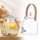 Maxbell 2xDrink Dispenser for Fridge Clear Beverage Liquid Drink Container for Camping