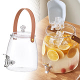 Maxbell 2xDrink Dispenser for Fridge Clear Beverage Liquid Drink Container for Camping