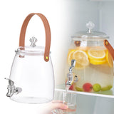Maxbell 2xDrink Dispenser for Fridge Clear Beverage Liquid Drink Container for Camping