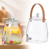 Maxbell 2xDrink Dispenser for Fridge Clear Beverage Liquid Drink Container for Camping
