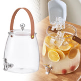 Maxbell 2xDrink Dispenser for Fridge Clear Beverage Liquid Drink Container for Camping