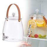Maxbell 2xDrink Dispenser for Fridge Clear Beverage Liquid Drink Container for Camping