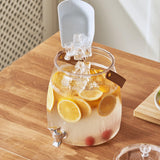 Maxbell 2xDrink Dispenser for Fridge Clear Beverage Liquid Drink Container for Camping