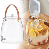 Maxbell 2xDrink Dispenser for Fridge Clear Beverage Liquid Drink Container for Camping
