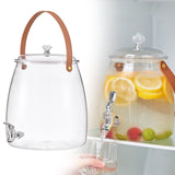 Maxbell 2xDrink Dispenser for Fridge Clear Beverage Liquid Drink Container for Camping