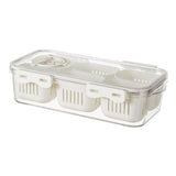 Maxbell Maxbell Fridge Organizer Bin 6in1 Refrigerator Food Fresh Box for Garlic Nuts Fruits