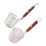 Maxbell Maxbell Pasta Strainer Colander Flat Cylinder Strainer for Camping Chips Onion Rings 12cm
