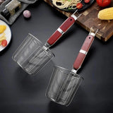 Maxbell Maxbell Pasta Strainer Colander Flat Cylinder Strainer for Camping Chips Onion Rings 12cm
