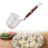 Maxbell Maxbell Pasta Strainer Colander Flat Cylinder Strainer for Camping Chips Onion Rings 12cm