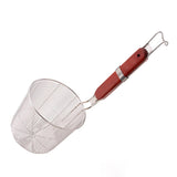 Maxbell Maxbell Pasta Strainer Colander Flat Cylinder Strainer for Camping Chips Onion Rings 13.5cm