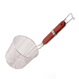 Maxbell Maxbell Pasta Strainer Colander Flat Cylinder Strainer for Camping Chips Onion Rings 13.5cm