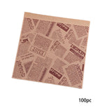 Maxbell Maxbell 100 Pieces Sandwich Bag Oilproof Bakery Bags for Pastries Fries Bread Snacks C