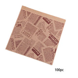 Maxbell Maxbell 100 Pieces Sandwich Bag Oilproof Bakery Bags for Pastries Fries Bread Snacks C