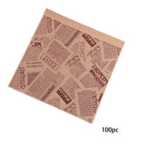 Maxbell Maxbell 100 Pieces Sandwich Bag Oilproof Bakery Bags for Pastries Fries Bread Snacks C