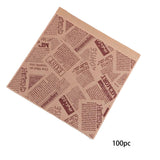 Maxbell Maxbell 100 Pieces Sandwich Bag Oilproof Bakery Bags for Pastries Fries Bread Snacks C