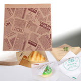 Maxbell Maxbell 100 Pieces Sandwich Bag Oilproof Bakery Bags for Pastries Fries Bread Snacks C