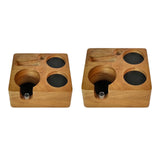 Maxbell Espresso Tamper Station Wooden Coffee Tamper Station Base for Restaurant Bar 51 or 54mm