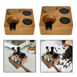 Maxbell Espresso Tamper Station Wooden Coffee Tamper Station Base for Restaurant Bar 51 or 54mm
