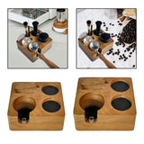 Maxbell Espresso Tamper Station Wooden Coffee Tamper Station Base for Restaurant Bar 51 or 54mm